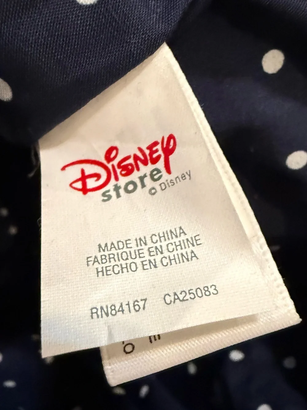 Disney Store Winnie The Pooh Piglet Navy Drawstring Backpack Embroidered Bag